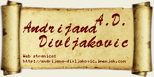 Andrijana Divljaković vizit kartica